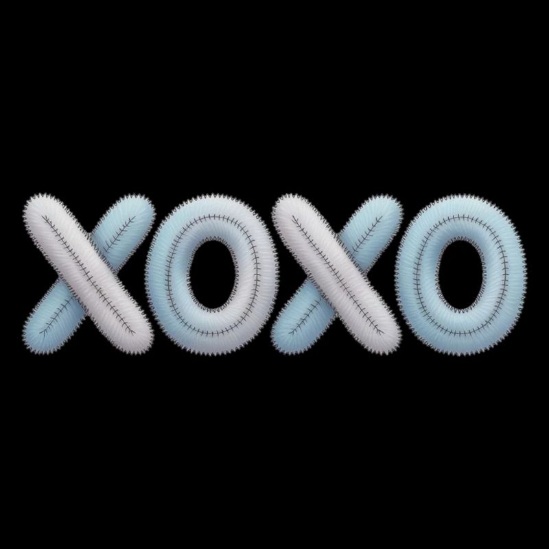 Broderie patchwork XOXO