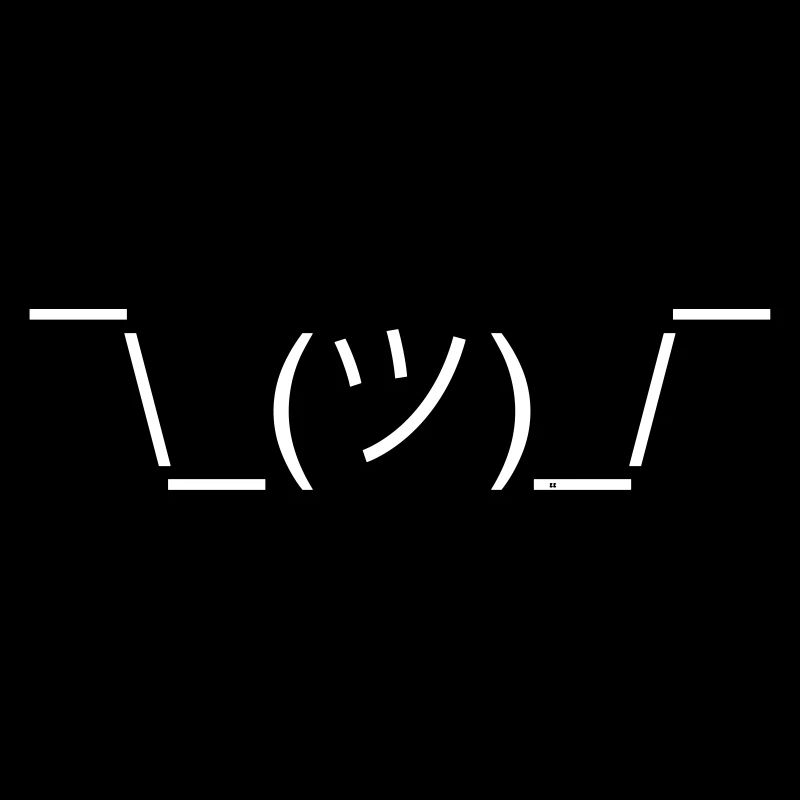 Shruggie Conception Clueless Emojicon