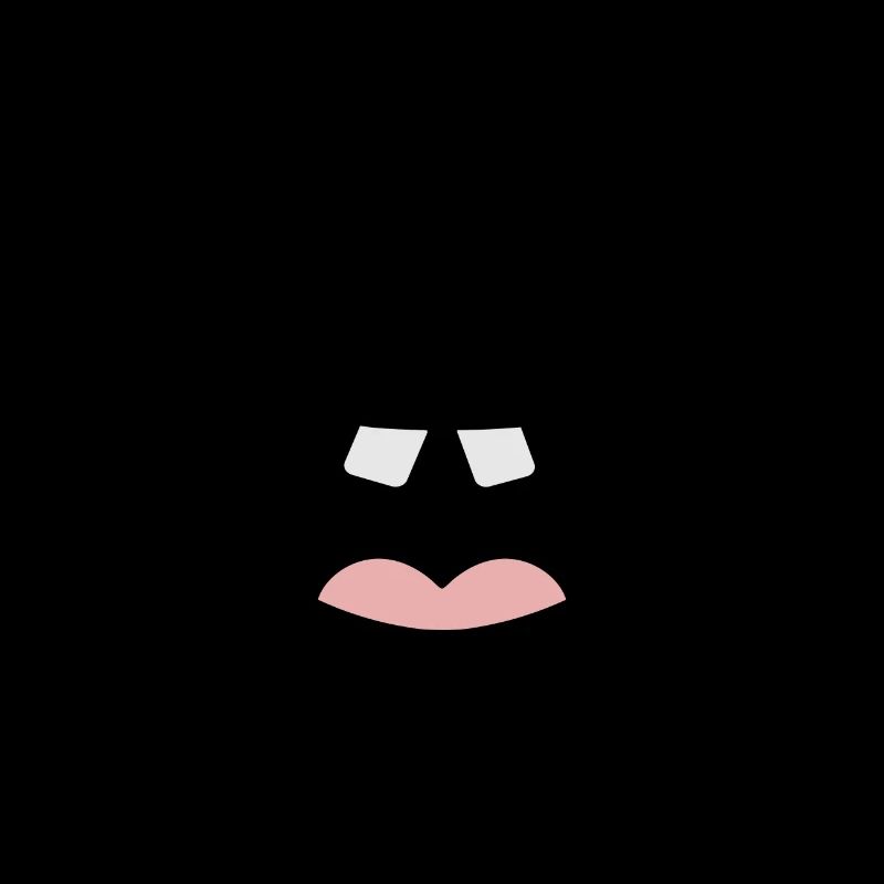 Visage de rire drôle de bouche