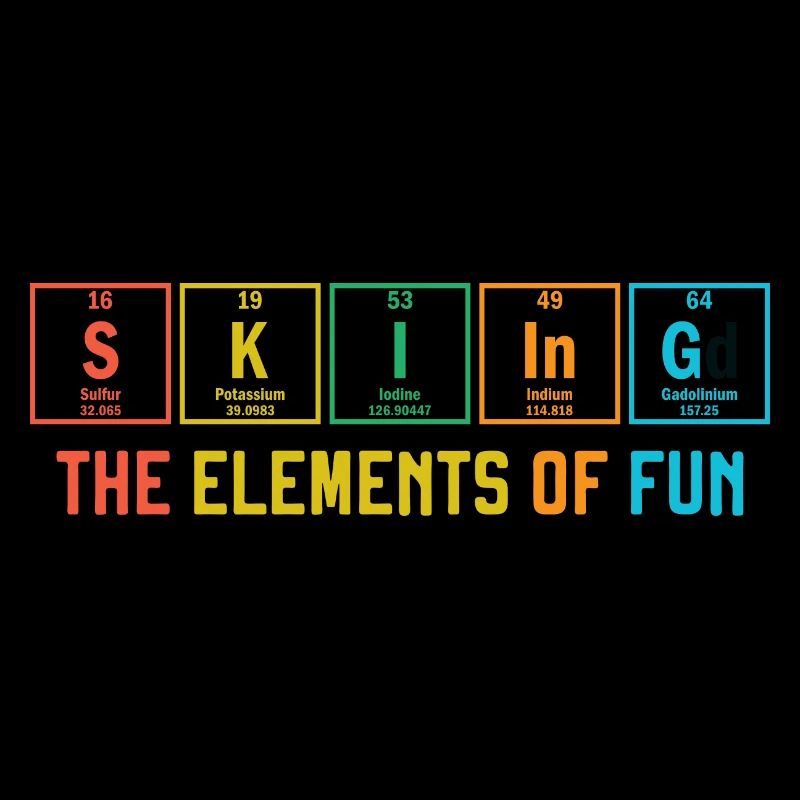 Skiing The Elements of Fun Periodic Table Ski