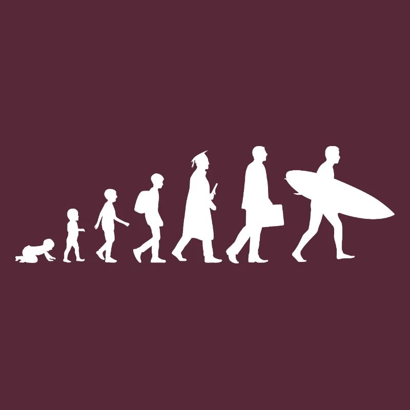 Evolution of a surfer