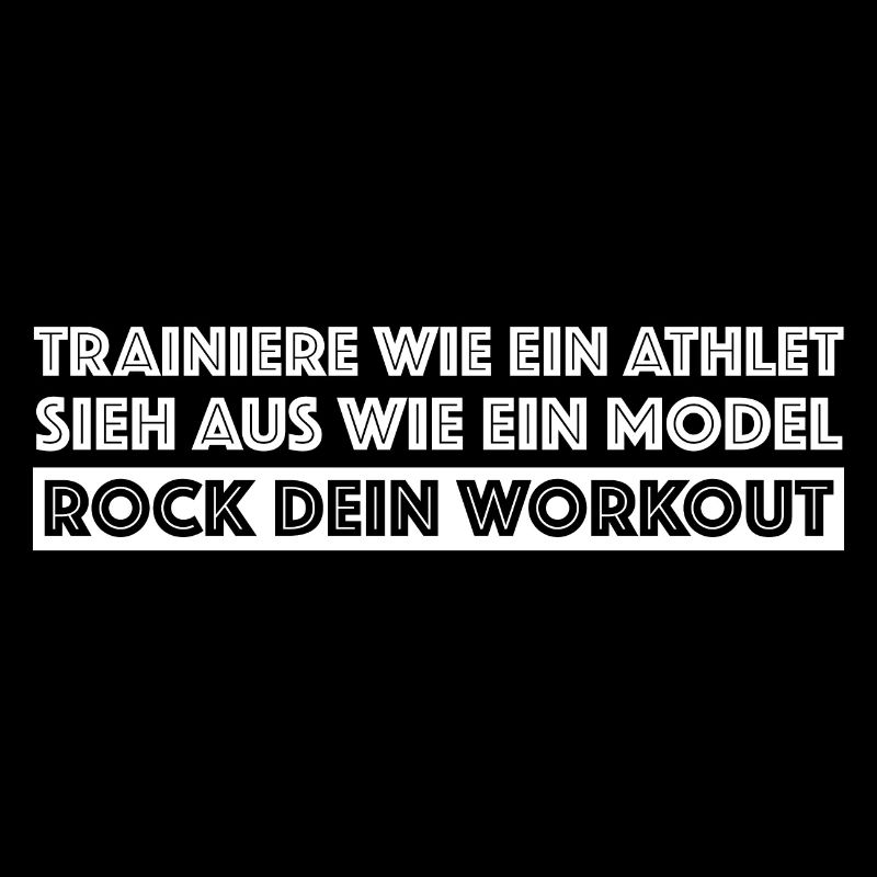 Trainiere wie ein Athlet sie aus wie ein Model