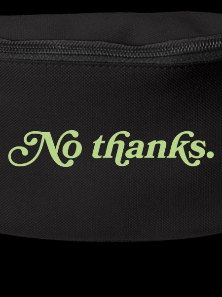 No thanks – Minimalistisches Statement