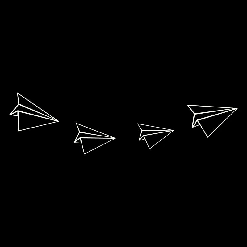 Papierflieger Linienkunst