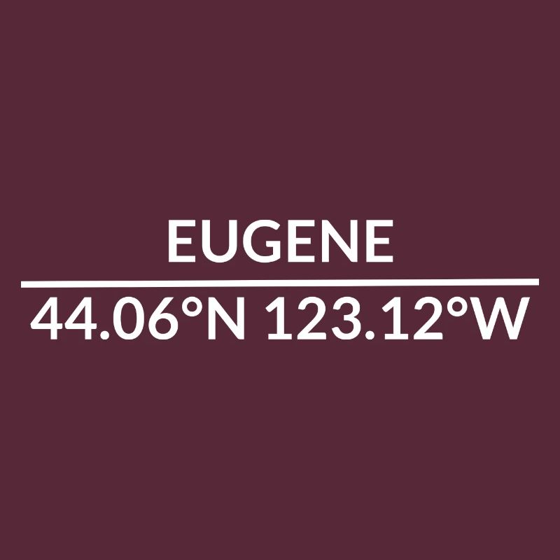 Eugene, Oregon, USA Coordinates