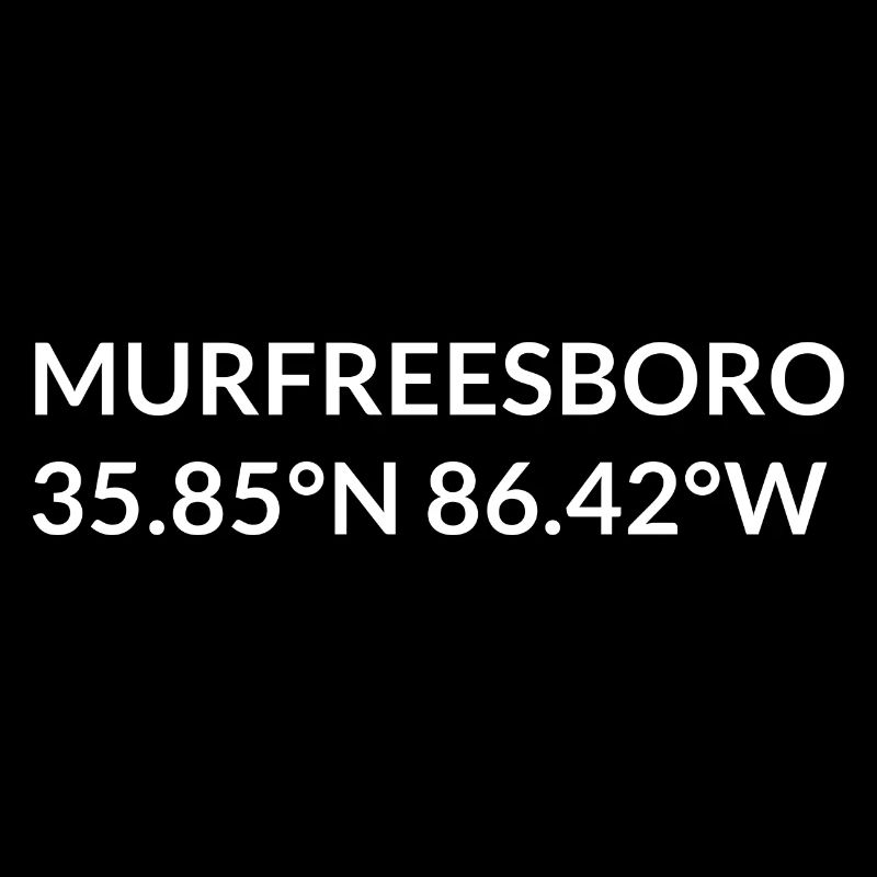 Coordonnées Murfreesboro, Tennessee, États-Unis