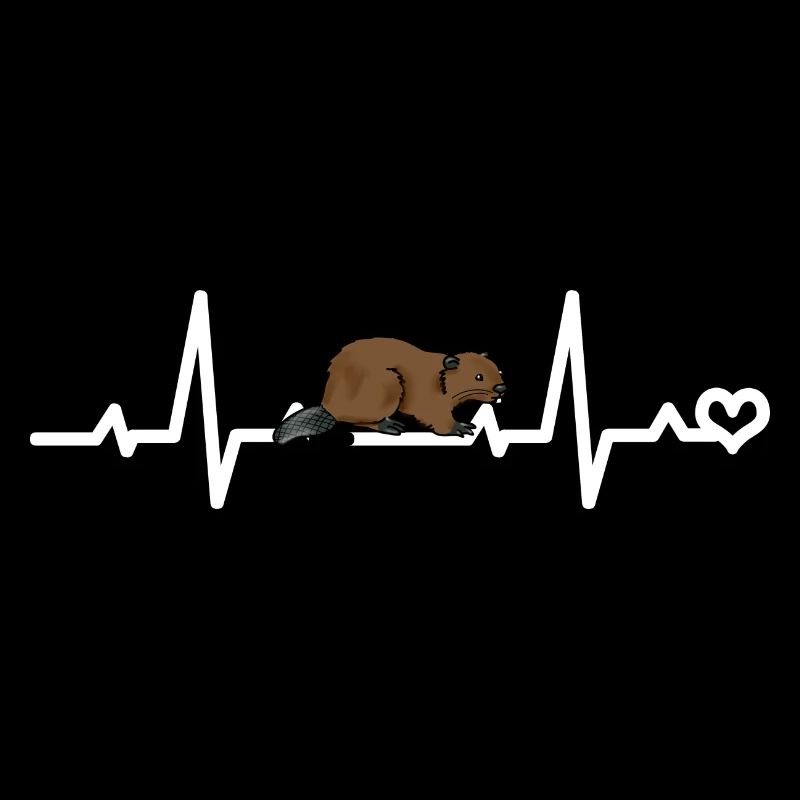 Biber Herzschlag EKG Frequenz Beat Puls Herzlinie