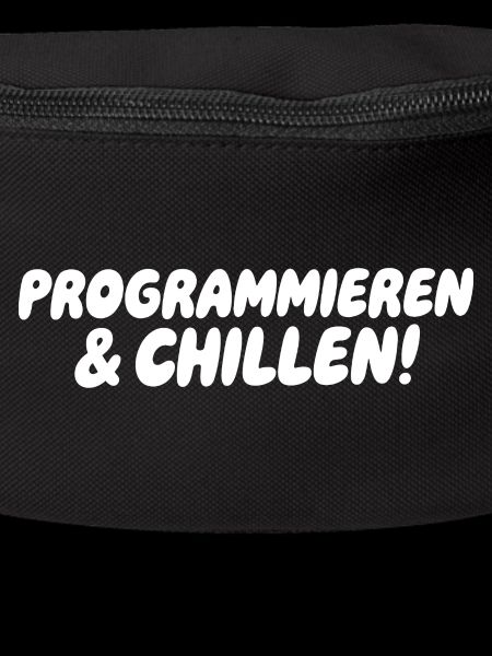 Programmieren & Chill – Große Blockschrift