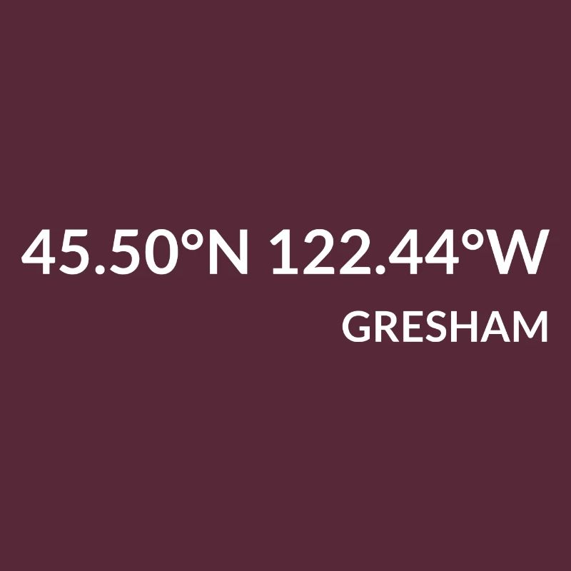 Coordonnées de Gresham, Oregon, États-Unis