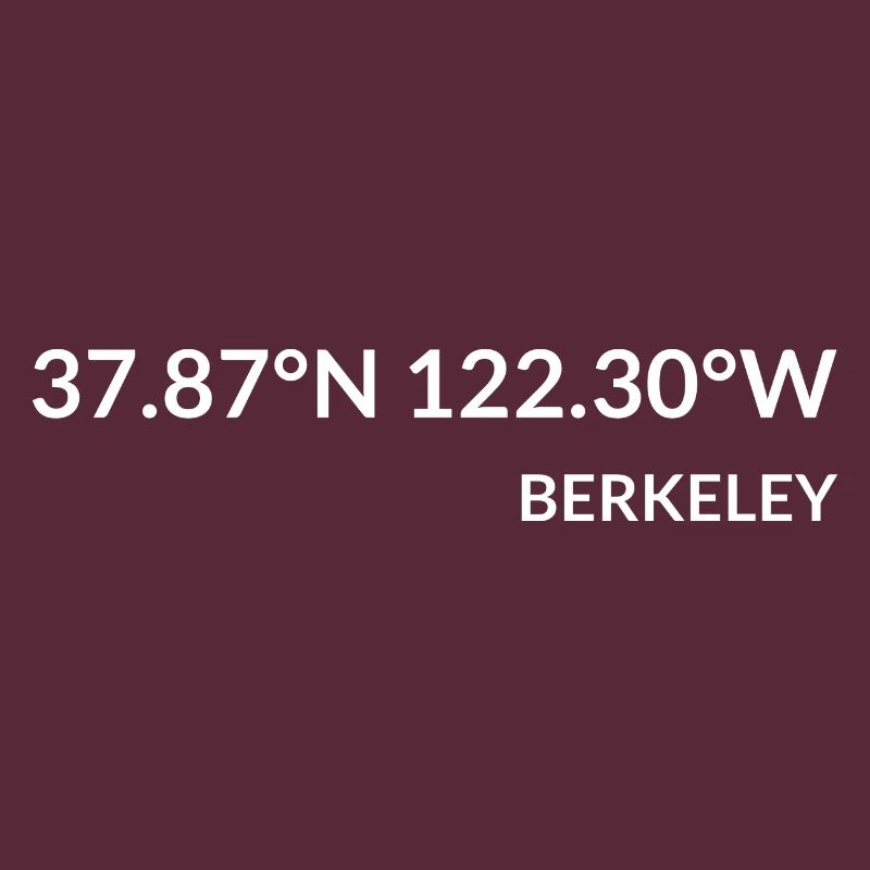 Berkeley, California, USA Coordinates