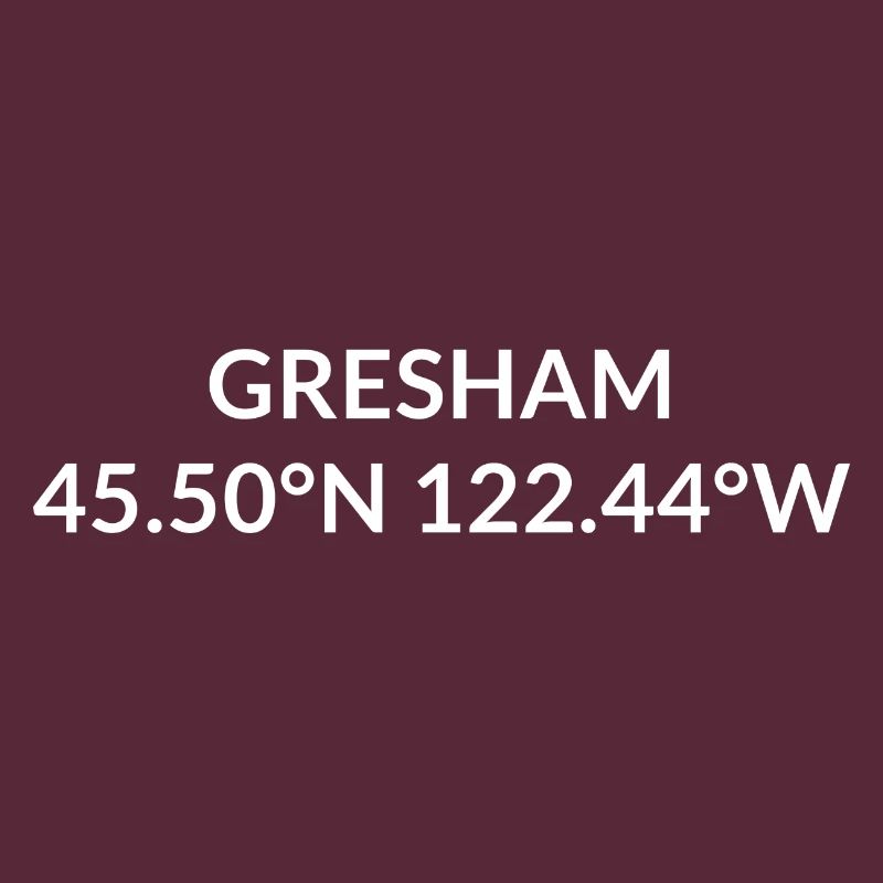 Coordonnées de Gresham, Oregon, États-Unis