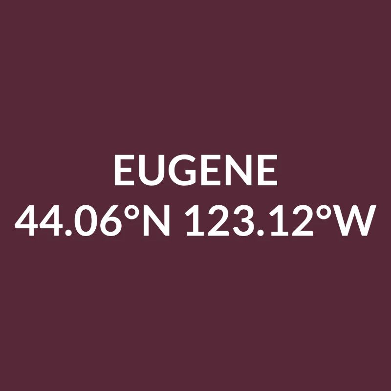 Eugene, Oregon, USA Coordinates