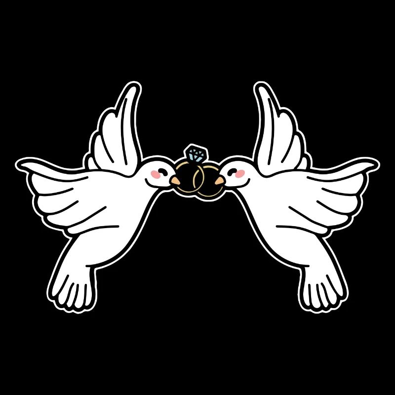 Pigeons de mariage