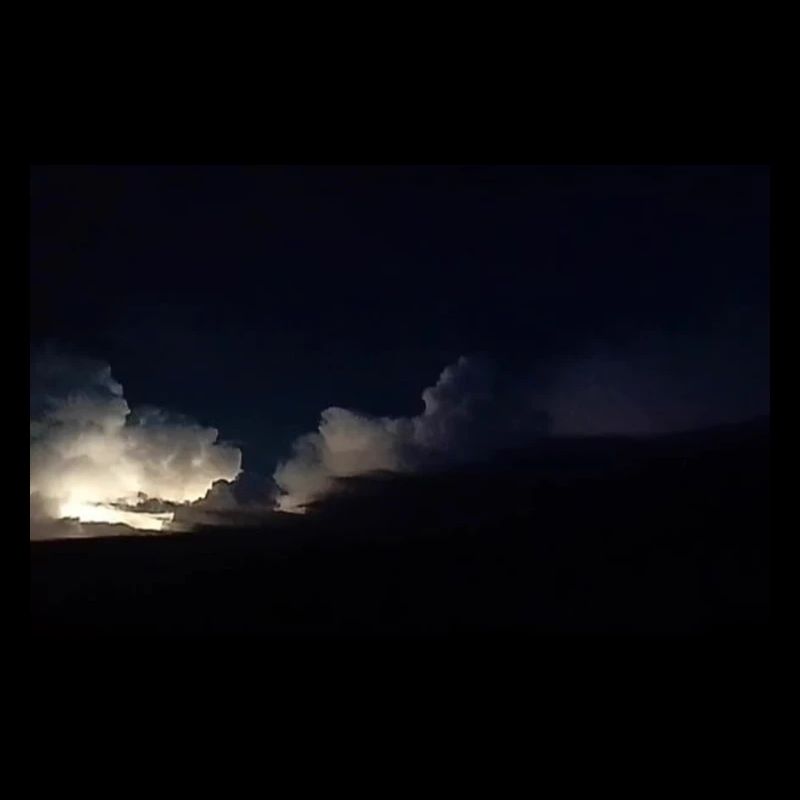 Thunderstorms at night