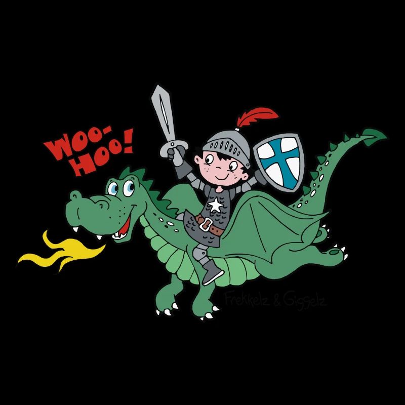 Kleiner Ritter und sein Freund, der Drache