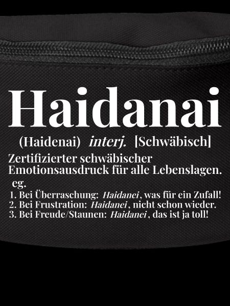 Haidanai Schwäbisch Wörterbuch Definition