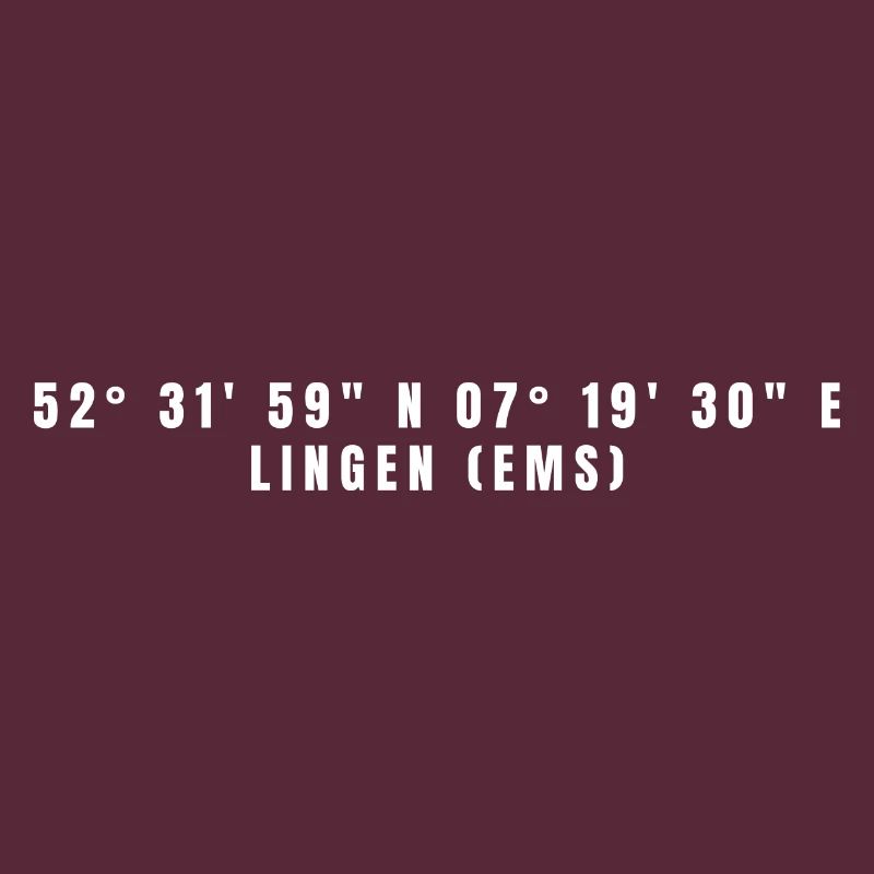 Lingen (Ems), Lower Saxony, Coordinates