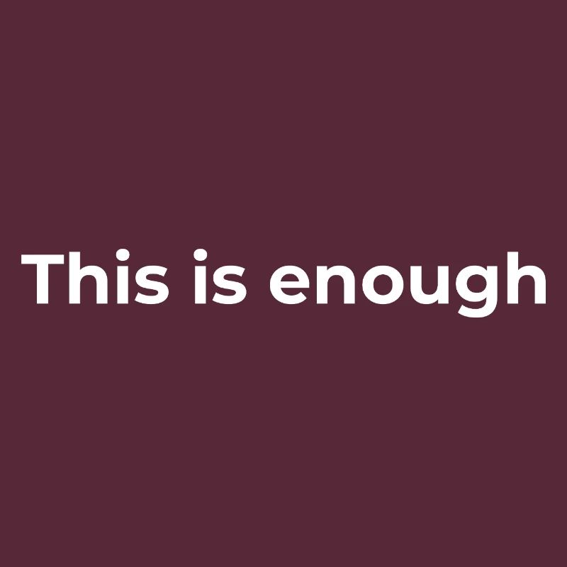 Don d’affirmation | Ça suffit, White