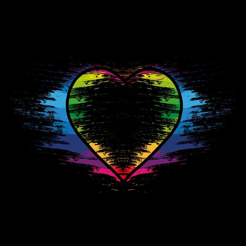 Rainbow heart