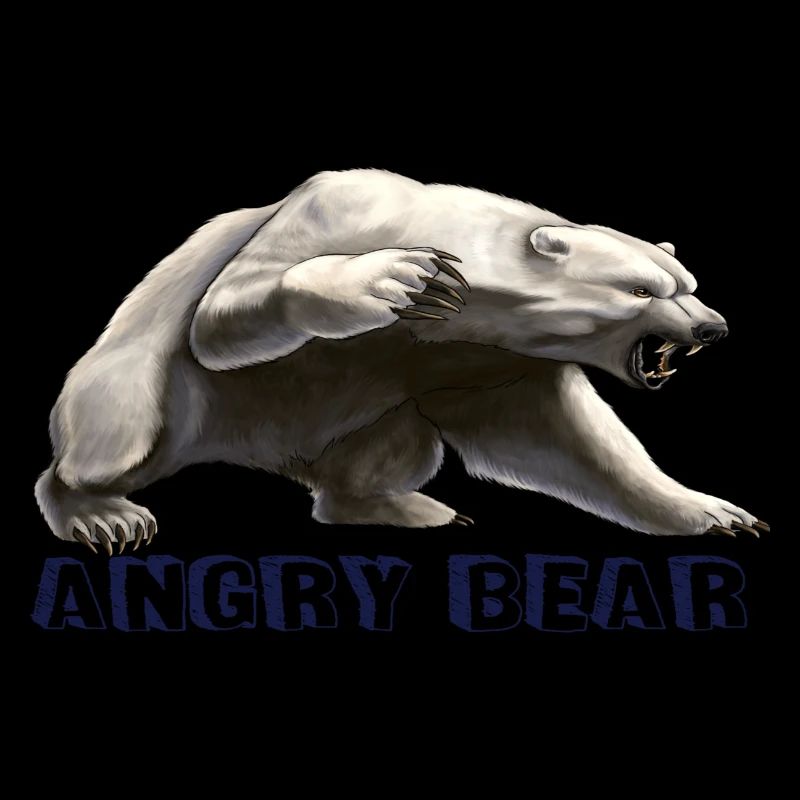Angry bear , bear