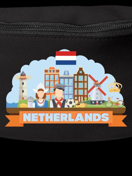 Netherlands travel flat composition