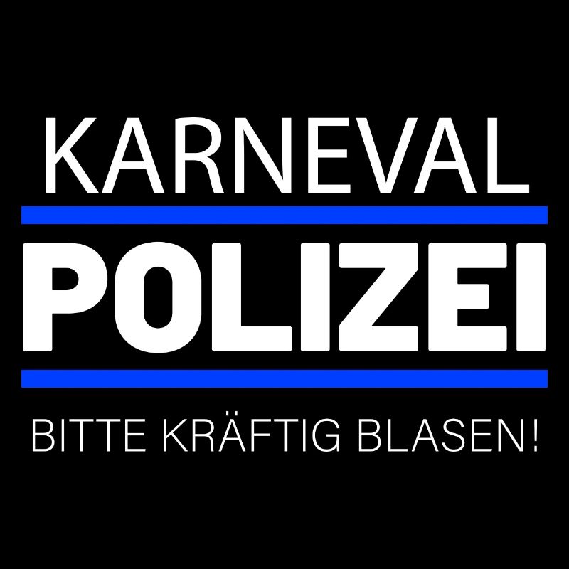 Karneval Polizei Spruch kräftig Blasen