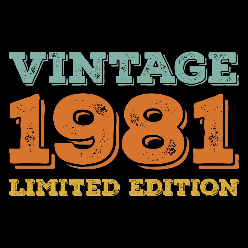 Vintage 1981 Limitierte Auflage Klassisches Geburtstagsgeschenk