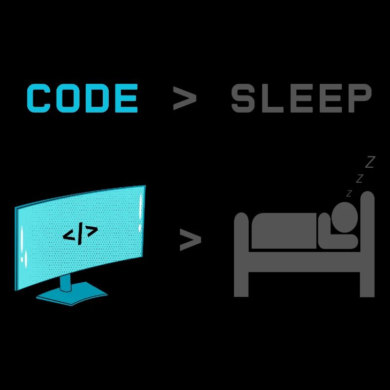 Code vs Sleep: Coder im Schlafmodus