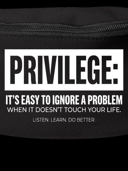 Privilege Statement Typografie Textmotiv