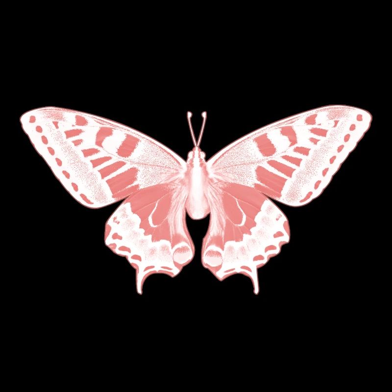 Papillon Rose Éthérée
