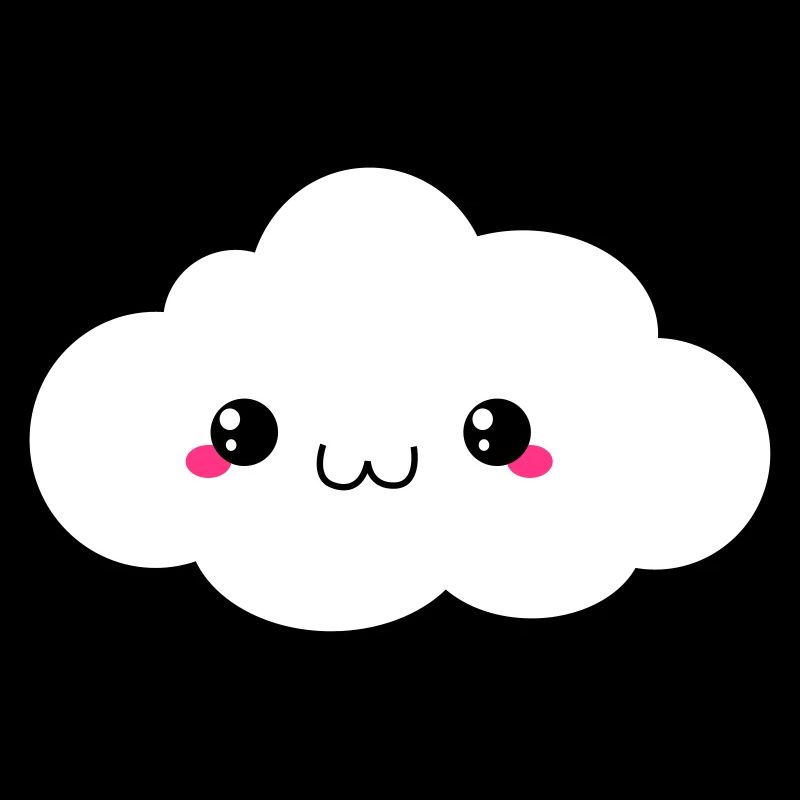 Happy Kawaii Wolke
