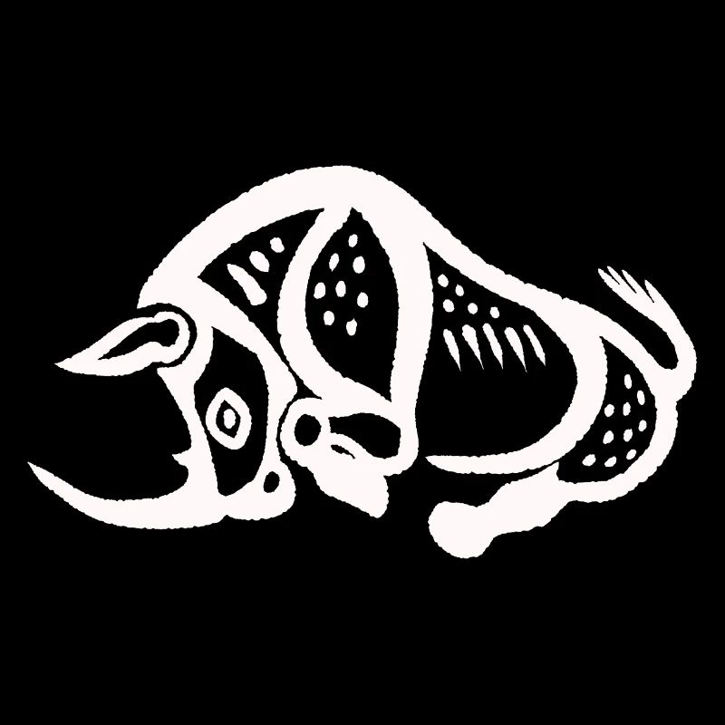 Rhinocéros préhistorique - Blanc