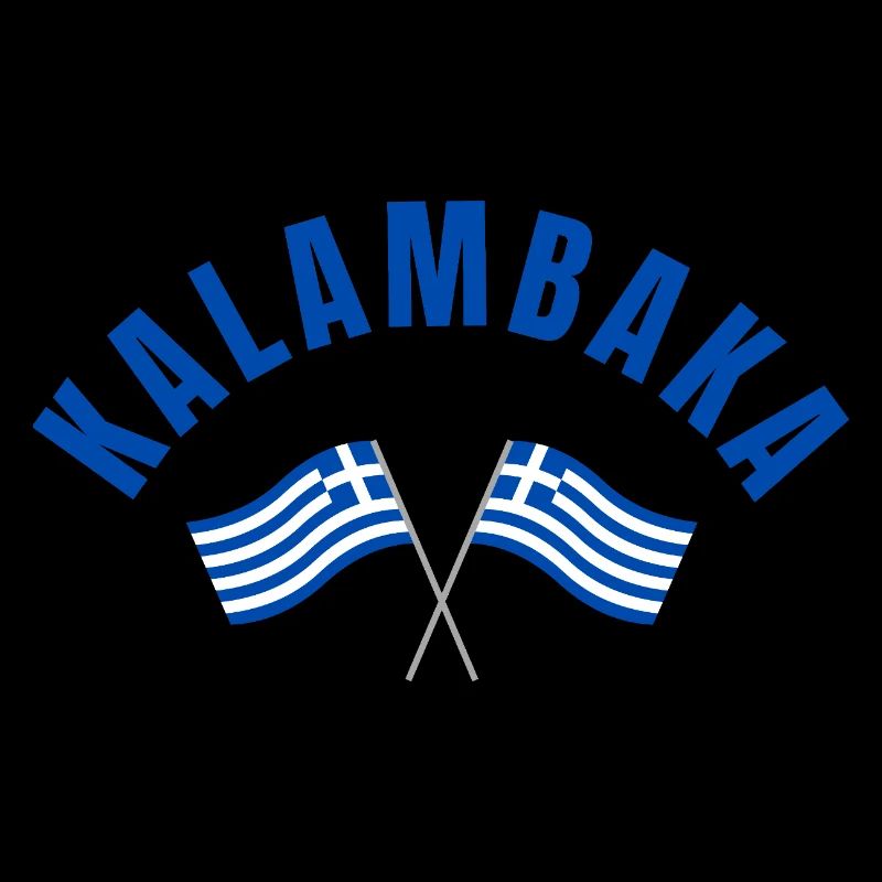Drapeaux grecs de Kalambaka