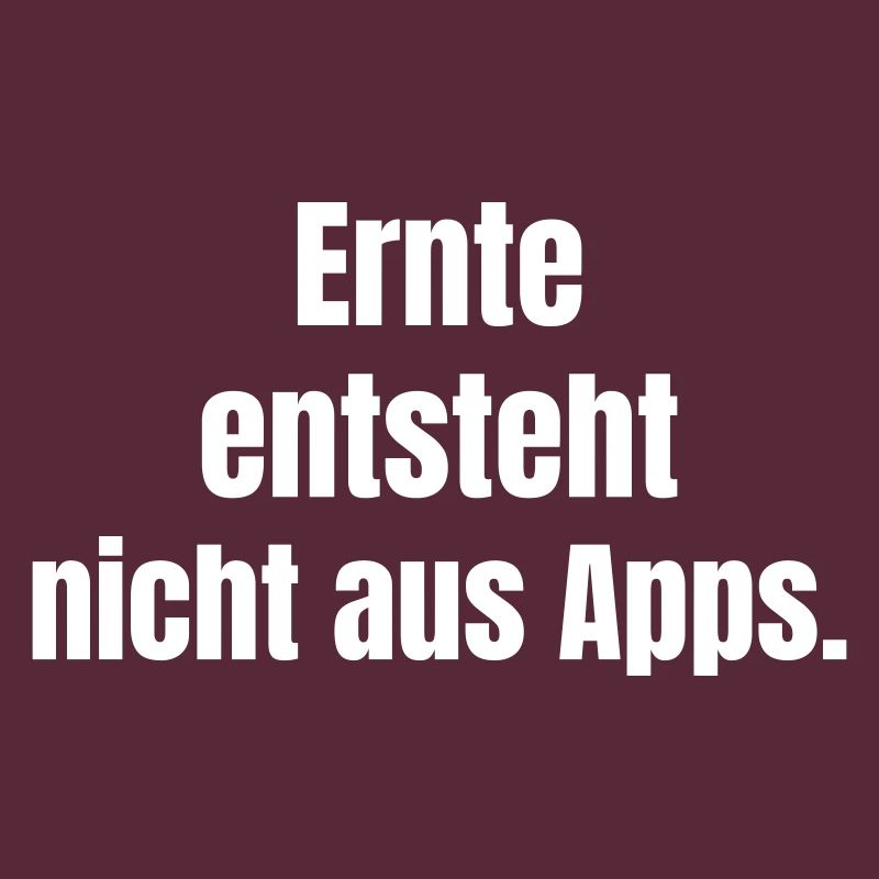 Harvest doesn't come from apps.