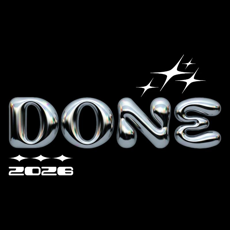 Fertig 2028 Chromblasen-Design
