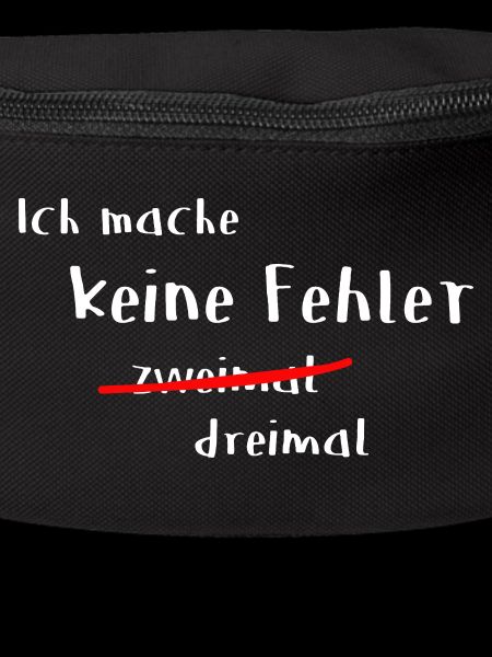 Keine Fehler 2 mal