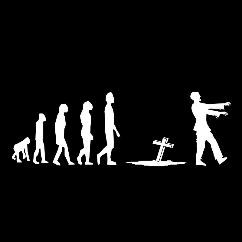 Zombie Evolution Humour Fun