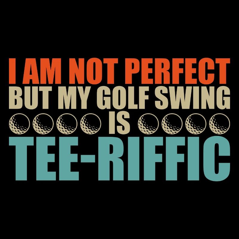 Golf Player Tee-Riffic Golf Swing