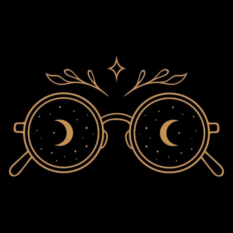 Witchy Glasses with Moons - Midsummer Magic