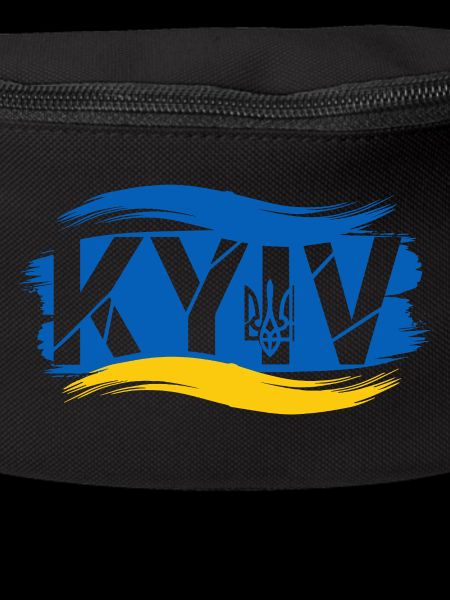 Trident ukrainien et drapeau abstrait