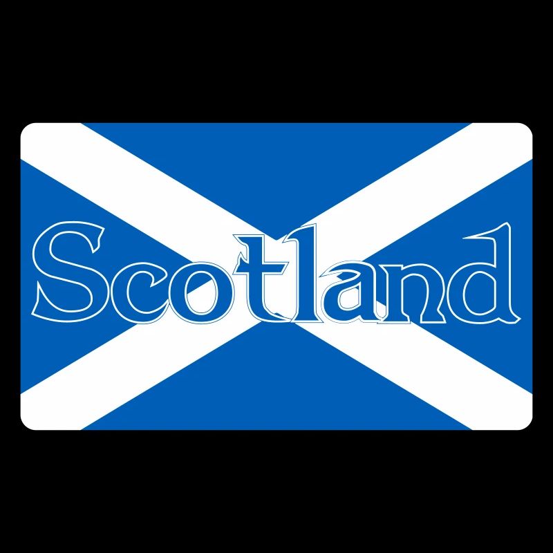 Scotland Flag with text on top