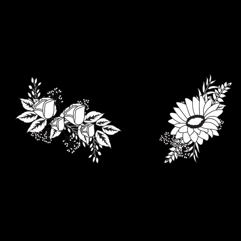 Nummer 83 Schwarze Blumen - 83. Blumengeburtstag