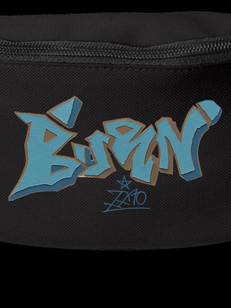 Berlin Graffiti Blue Outline