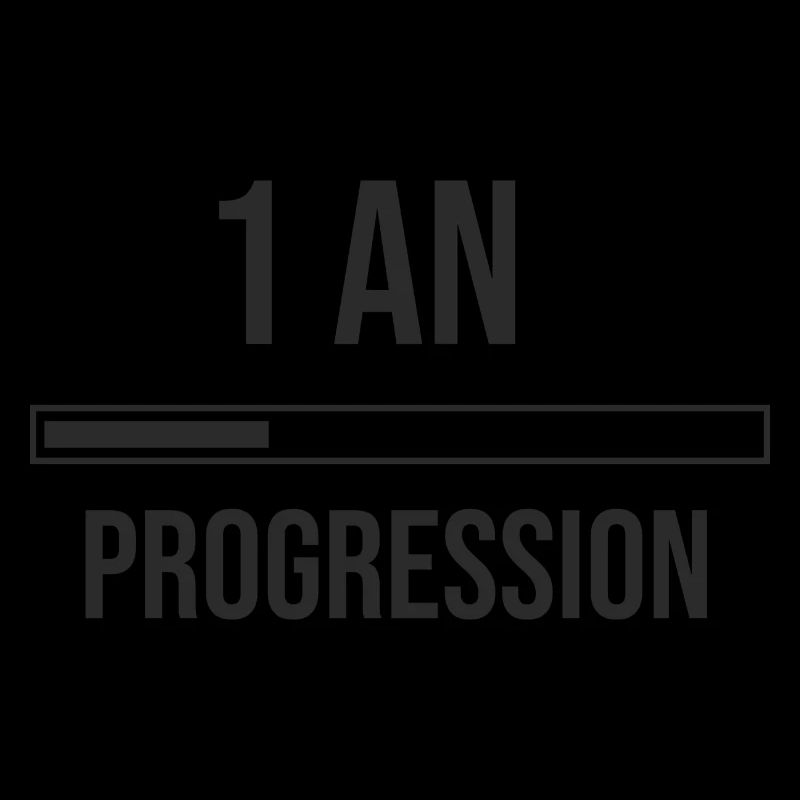 bar de progrès anniversaire un an 1 an bébé