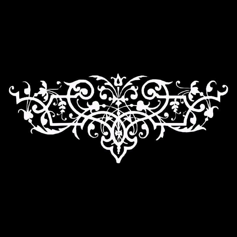 Baroque ornament pattern female beautiful abstract