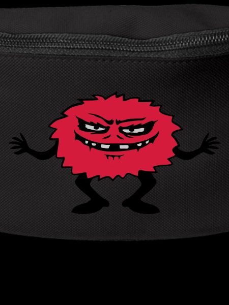 Dangerous hairy comic monster