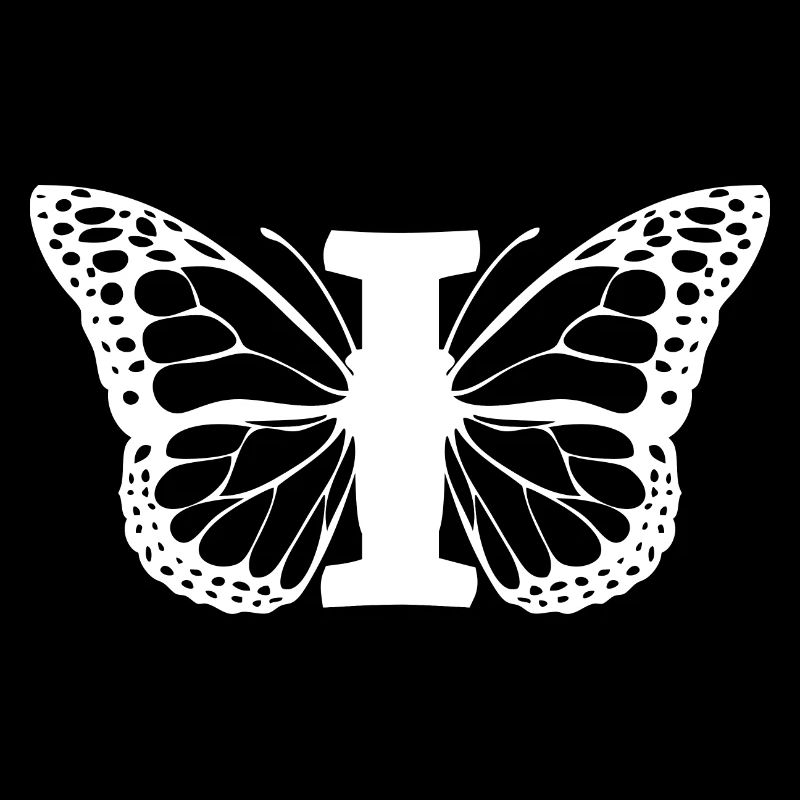 Buchstabe I Schmetterling