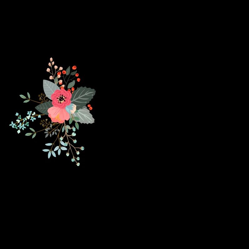 Letter n flowered