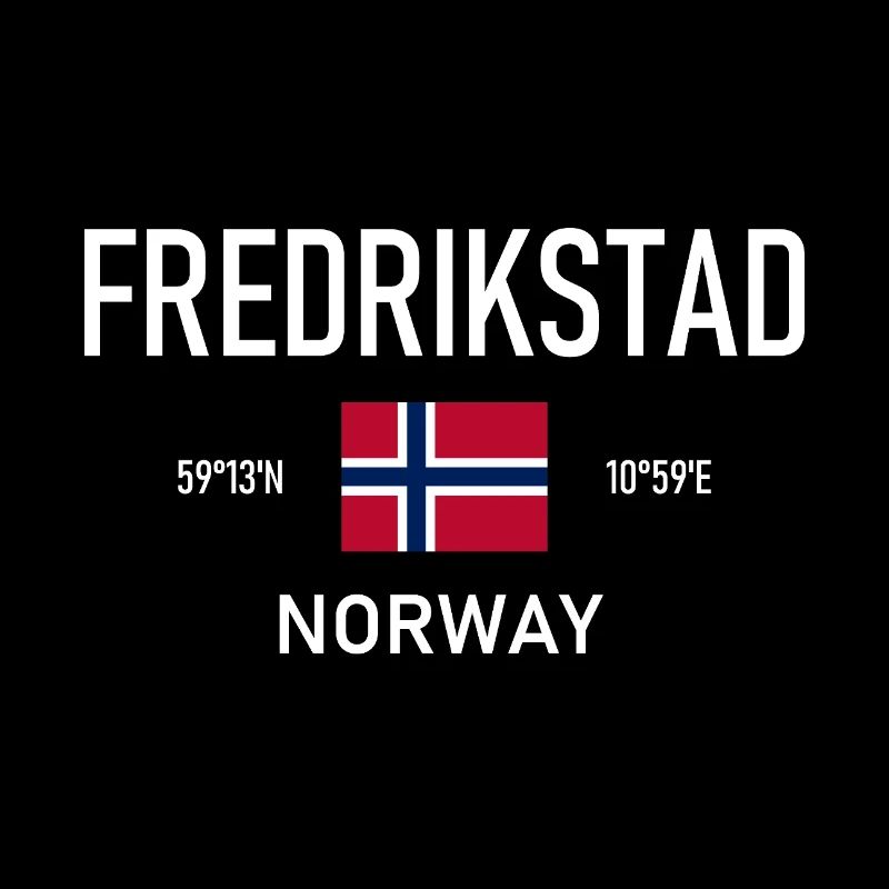 Fredrikstad - Norway - Coordinates - Flag