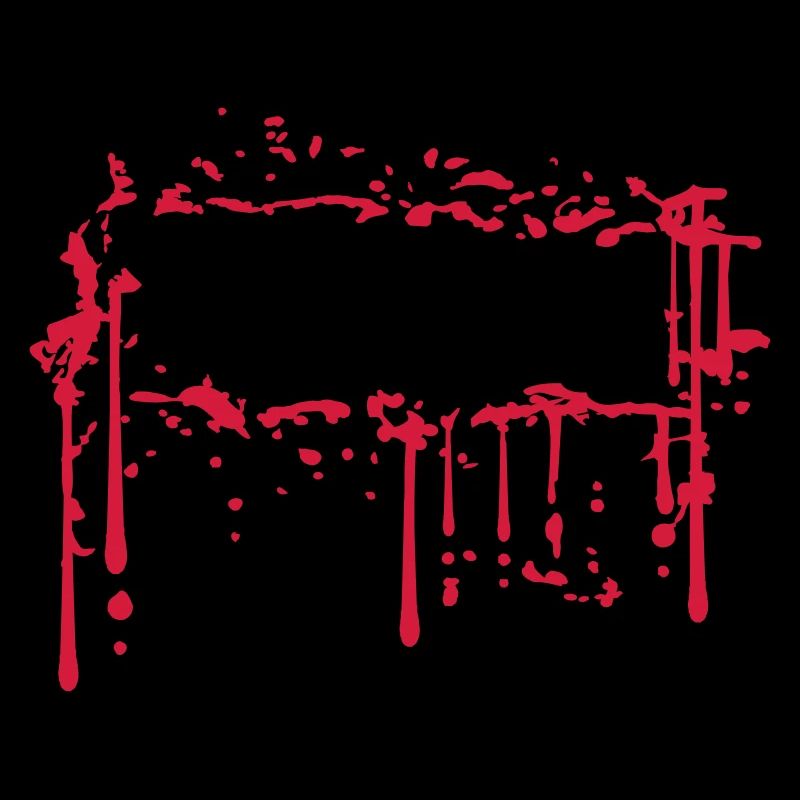 frame edging stay real red blood graffiti sprit